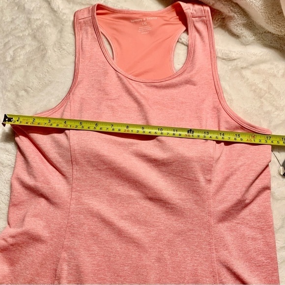 NWT Athletic Dress Large Harmony & Balance Coral Pink Racerback Stretch Slvlss - Picture 15 of 16